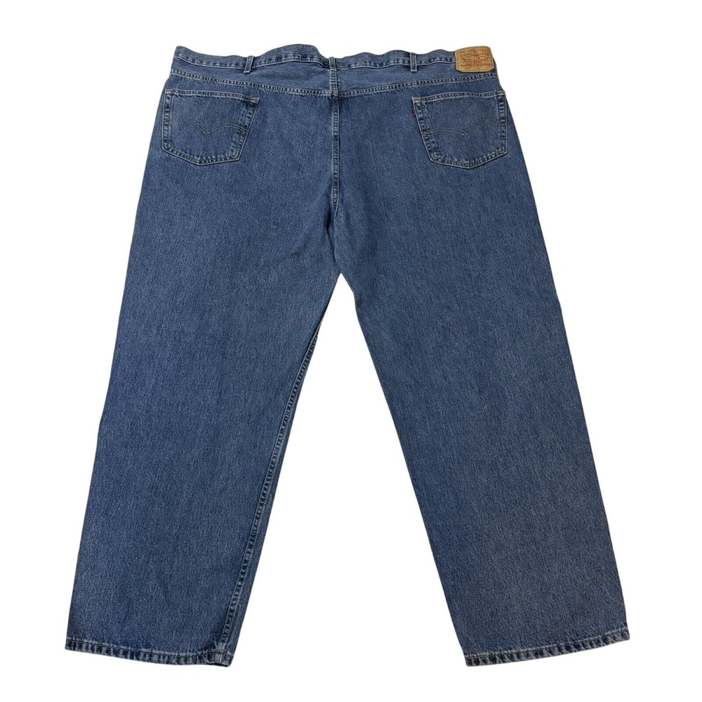✨Levi's 550 Jeans Big Mens 48x32 Relaxed Fit Straight Leg Med Wash 100% Cotton - Picture 3 of 9